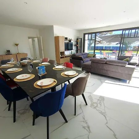 Villa 12 Pers Avec Piscine Chauffee Et Vue Exceptionnelle, Premiere Ligne Bassin D'arcachon - Fr-1-736-32 *