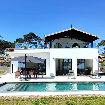 12 Pers Avec Piscine Chauffee Et Vue Exceptionnelle, Premiere Ligne Bassin D'arcachon - Fr-1-736-32 Lège-Cap-Ferret